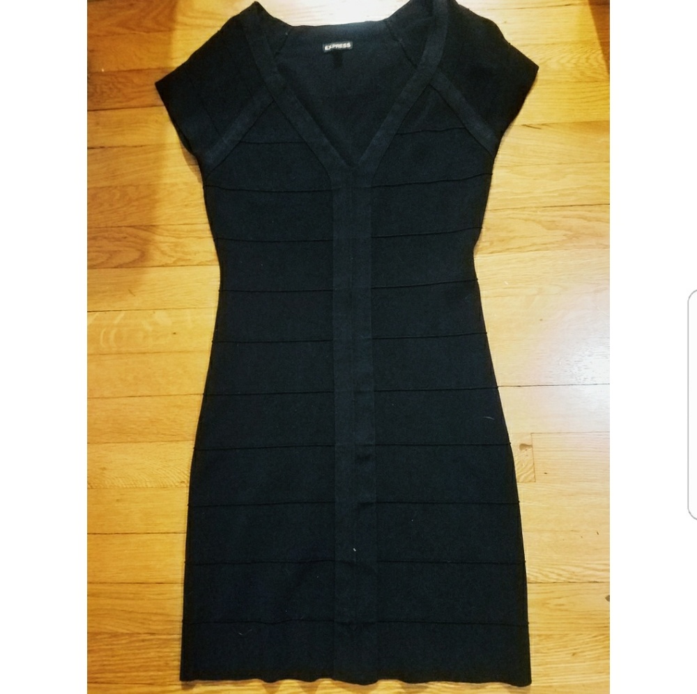 Little Black V Neck Dress